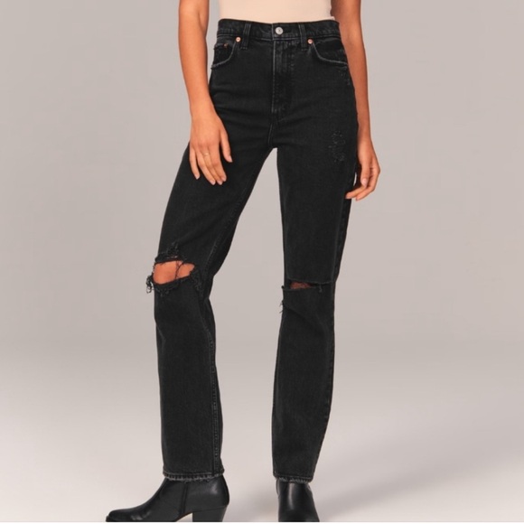 Abercrombie and Fitch 90s straight ultra high rise 2R - Picture 1 of 8